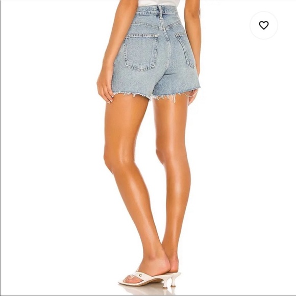 AGOLDE Reese Relaxed Cutoff Shorts in Wonder - Picture 3 of 7